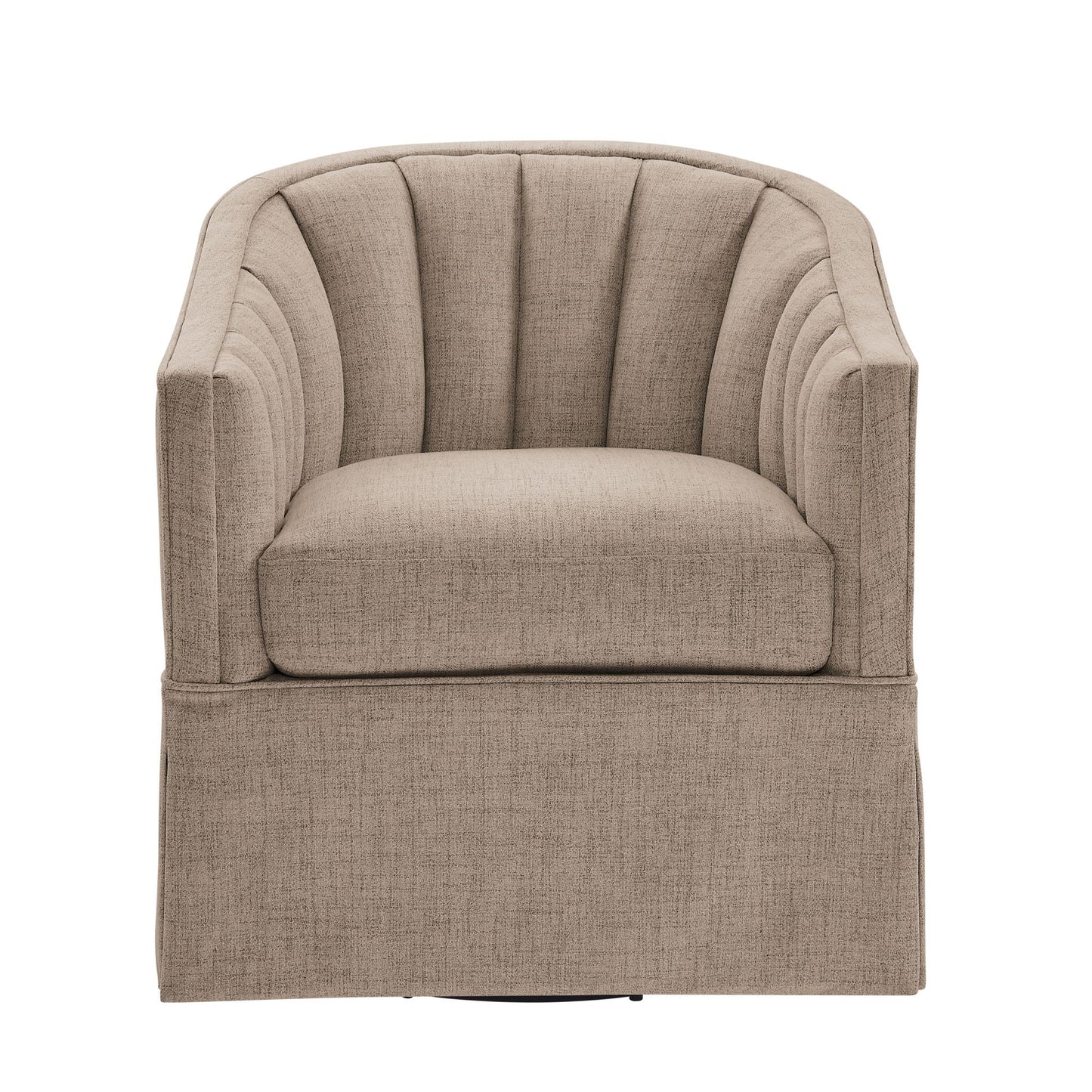The Ashbourne Skirted Swivel Accent Chair