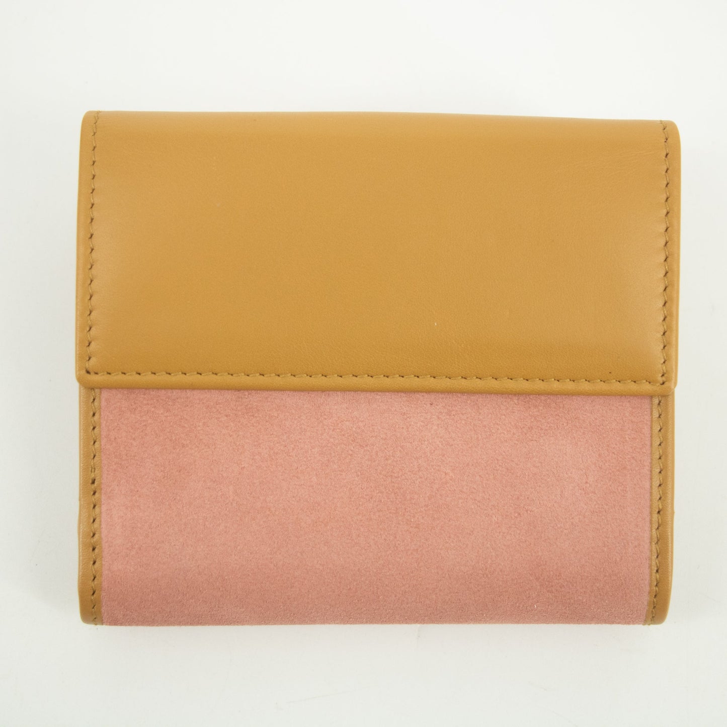 Gucci Pink Jackie Suede x Leather Compact Wallet #2379