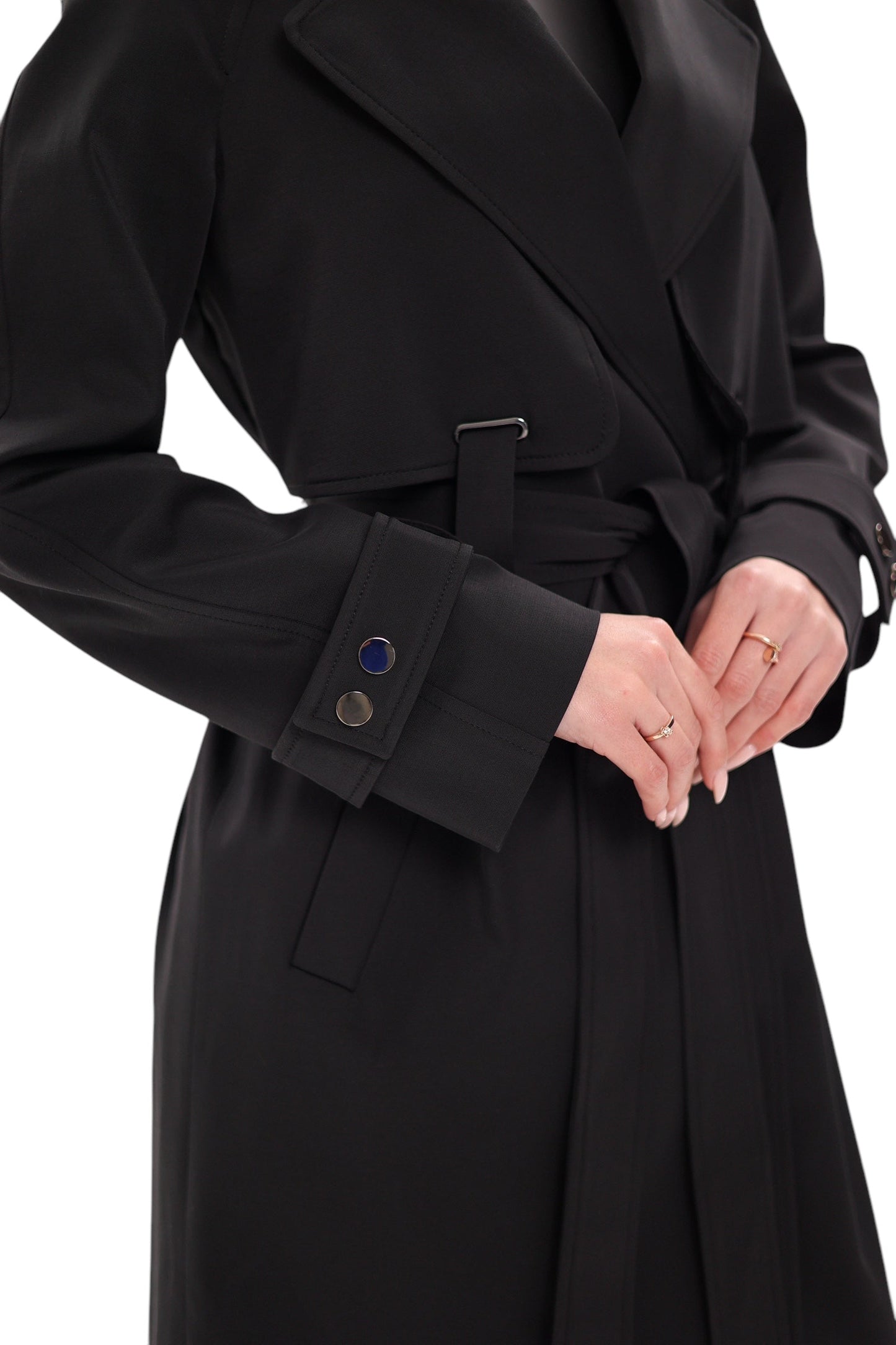 Karina Trench Coat in Black
