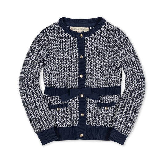 Organic Fancy Tweed Cardigan - Baby