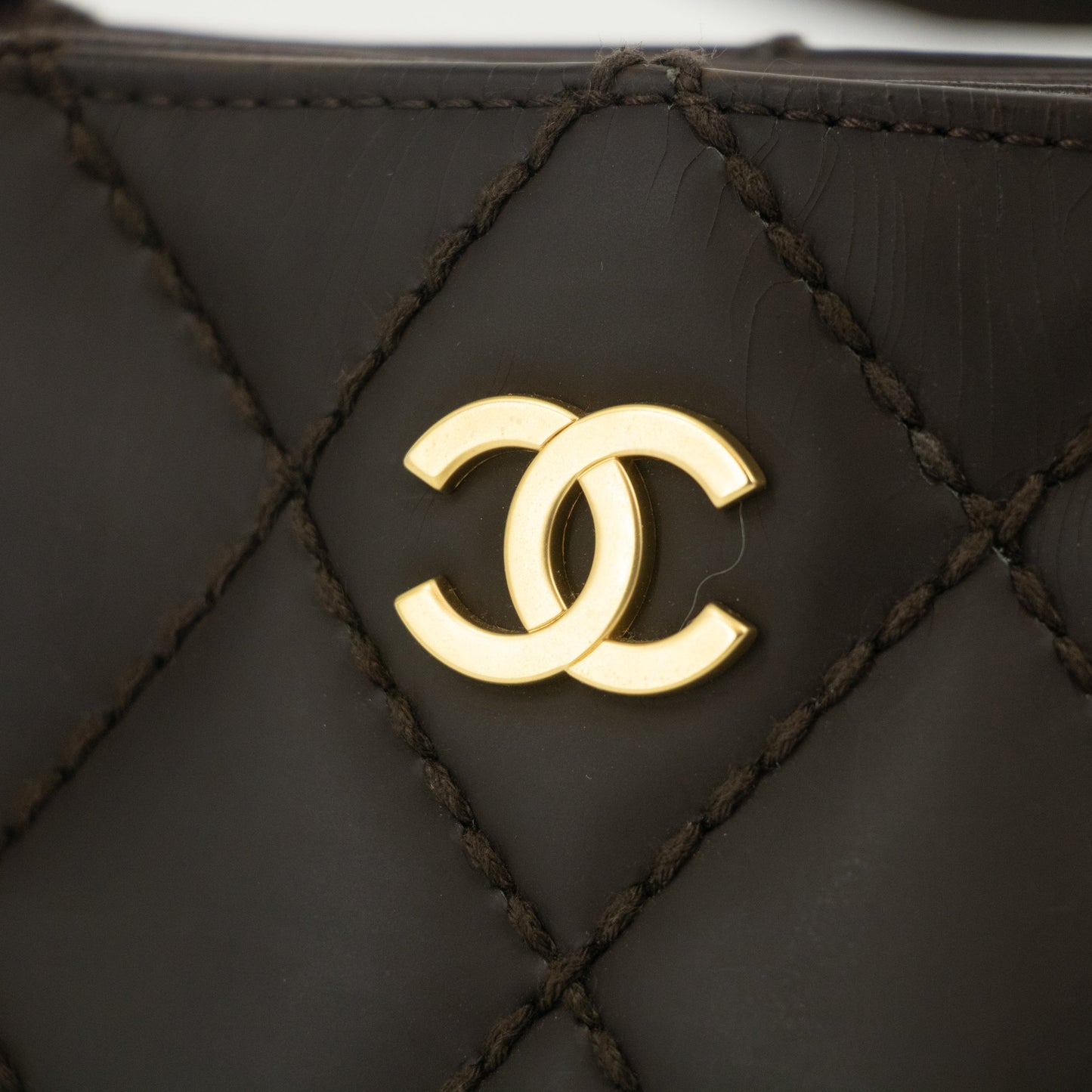 Chanel Quilted Lamb Skin Wild Stitch Tote Bag 8th Series #2526