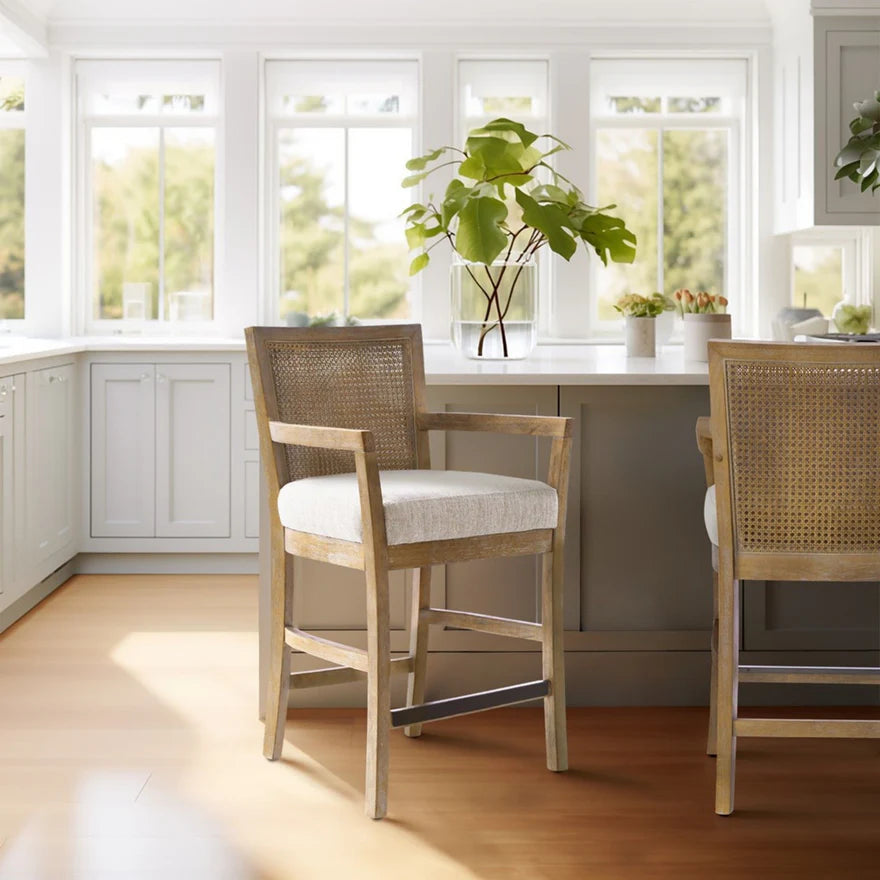 Ashbourne Cane Back Counter Stool