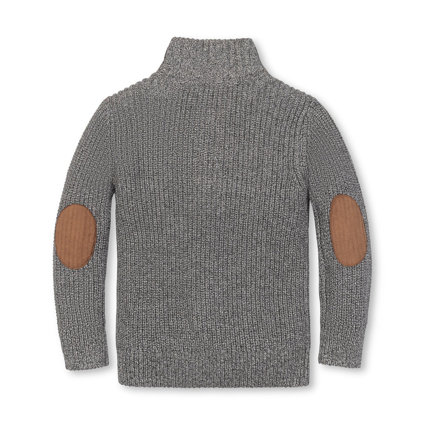 Organic Cotton Grey Mock Neck Sweater