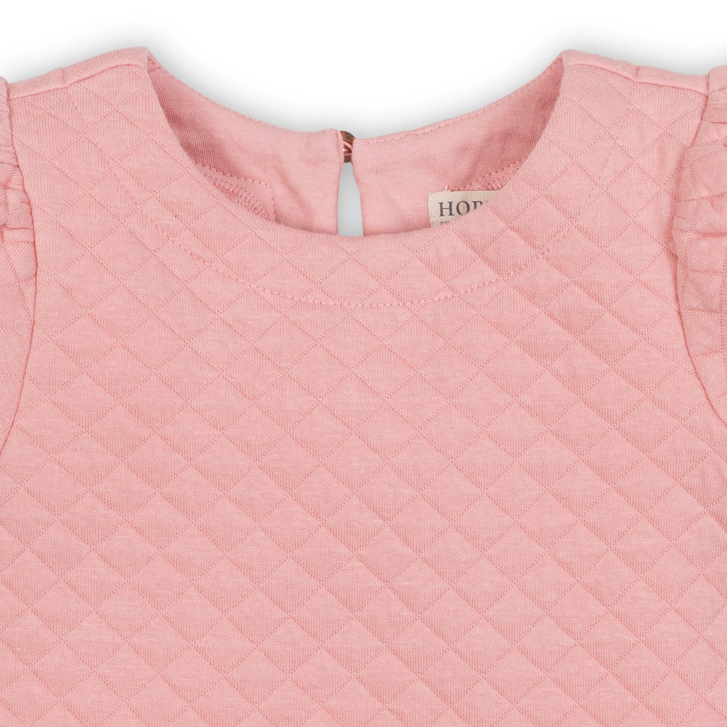 Organic Cotton Pink Quilted Drop Waist Dress
