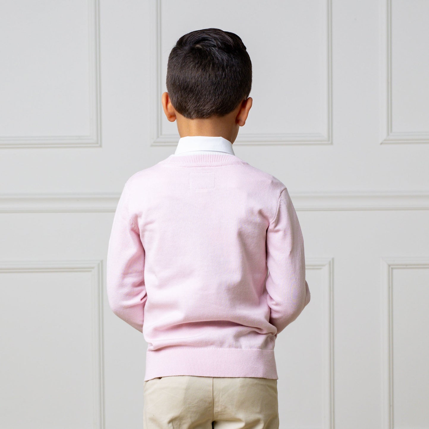 Organic Cotton Pink Tipped Cardigan