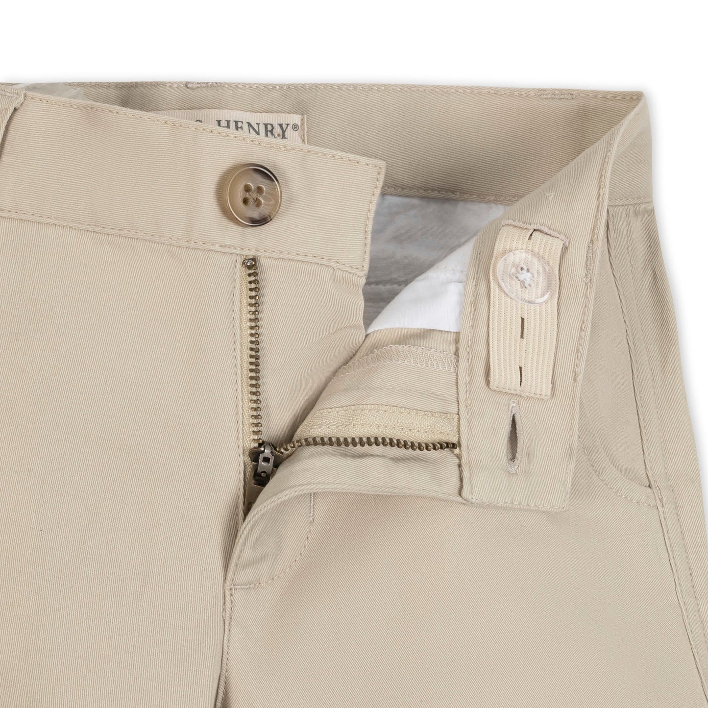 Organic Cotton Stretch Chino Kaki Short