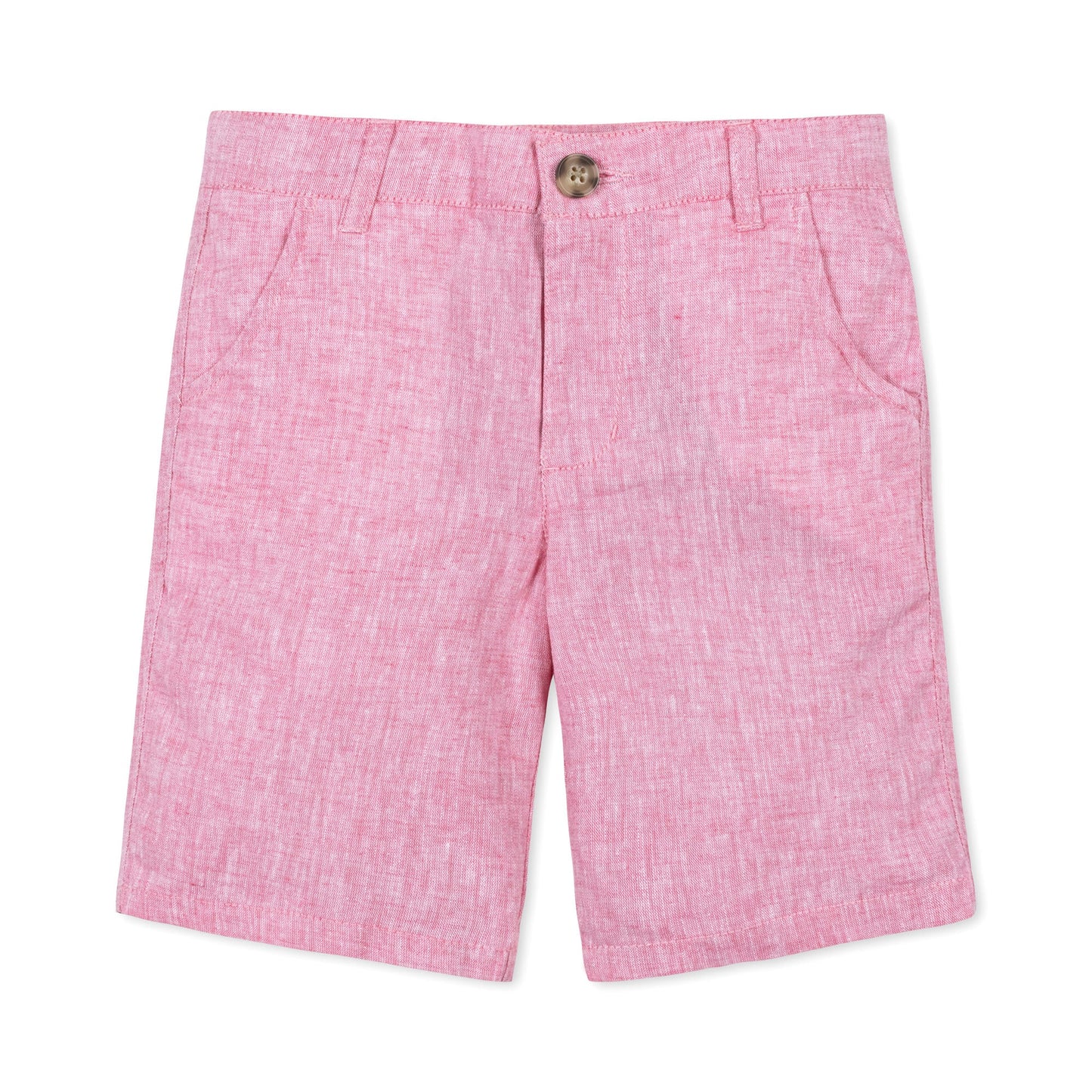 Organic Linen & Cotton Pink Chino Shorts