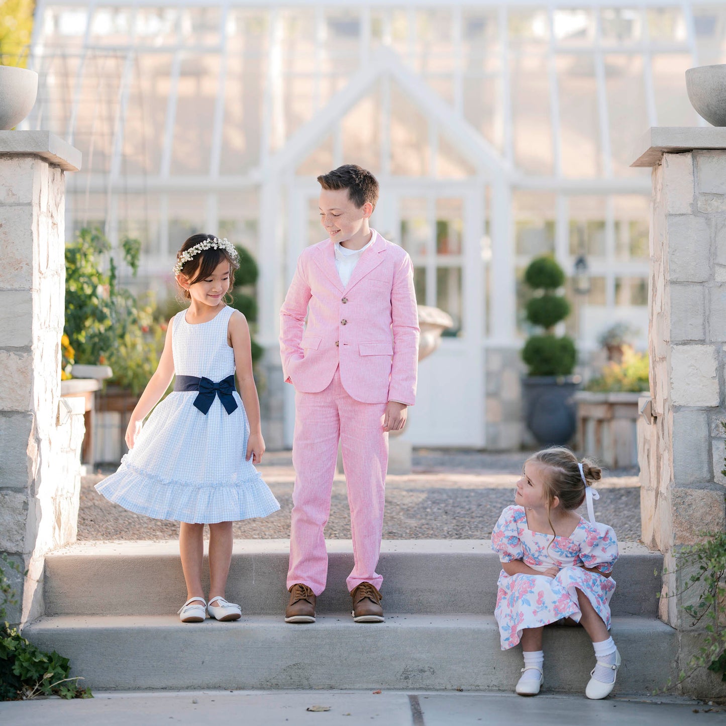 Organic Linen/Cotton Pink Suit Pant