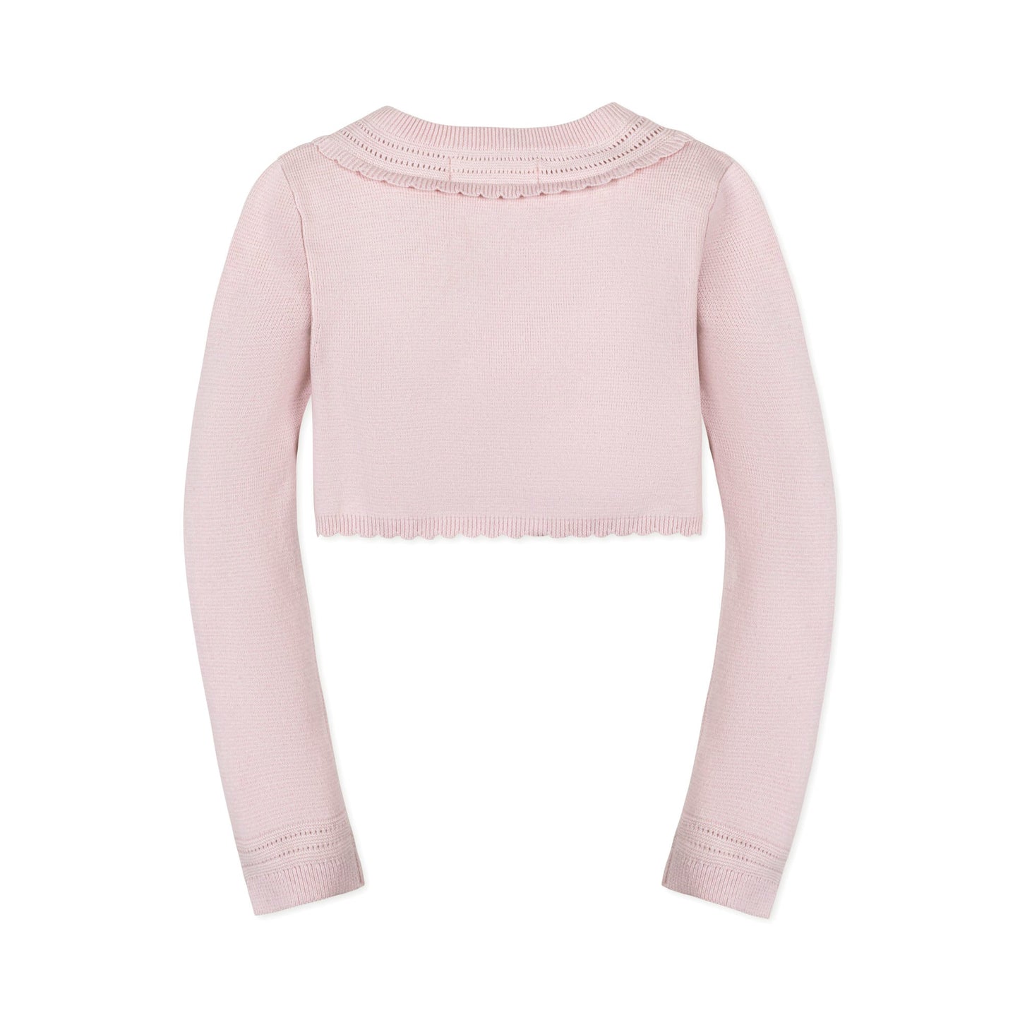 Organic Cotton Pink Cropped Special Cardigan - Baby