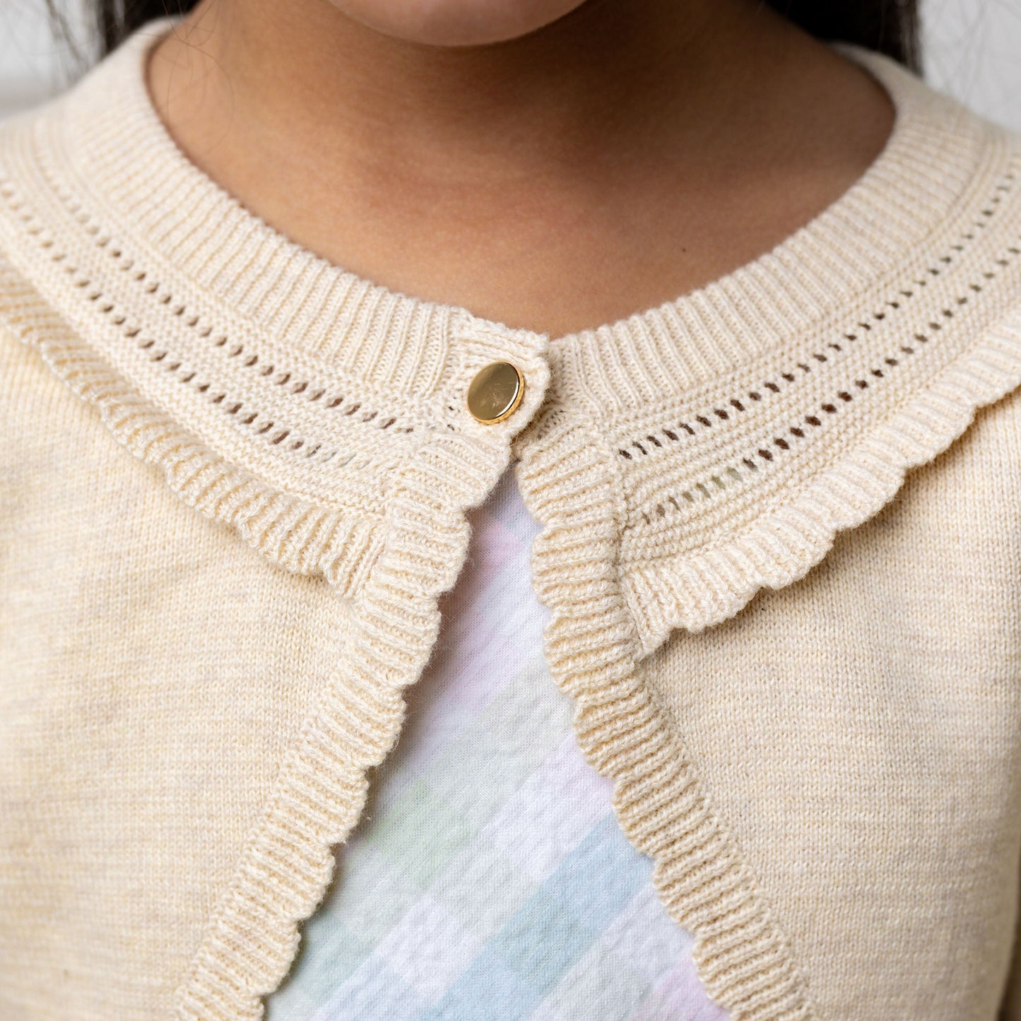Organic Cotton Neutral Cropped Special Cardigan