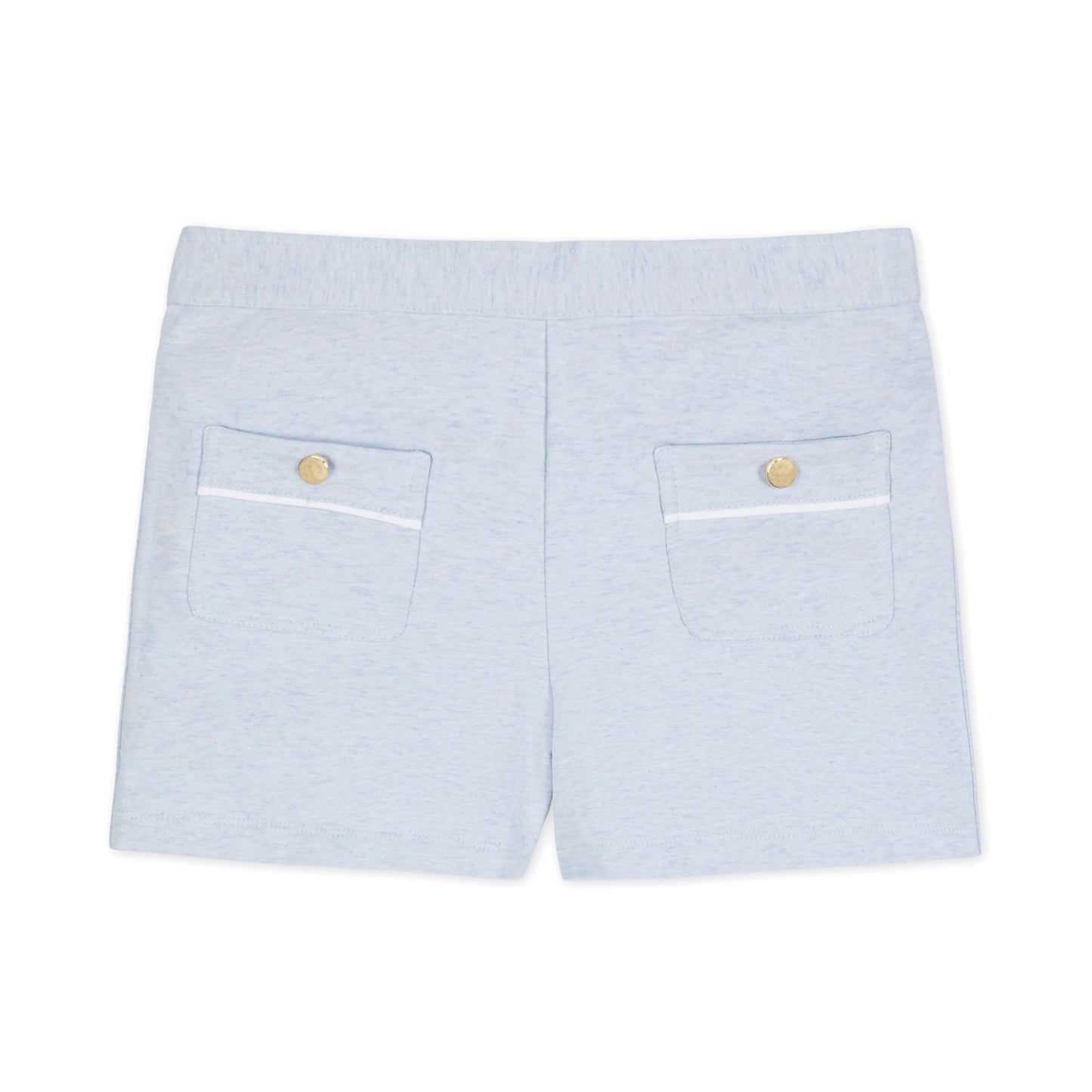 Organic Cotton Blue French Terry Pull-On Short