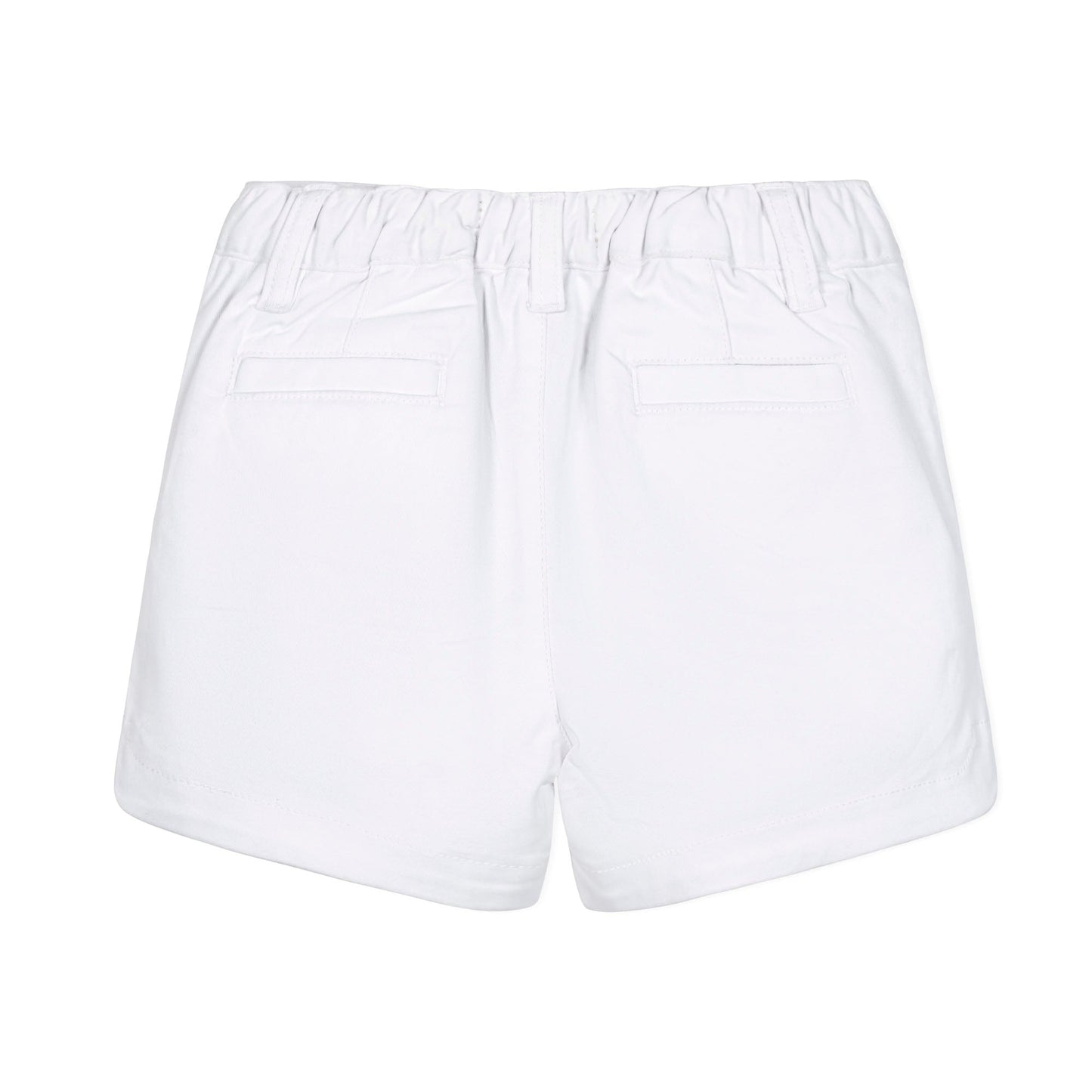 Organic Cotton White Stretch Chino Short