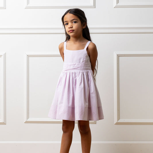 Organic Cotton Pink Embroidered Special Sundress