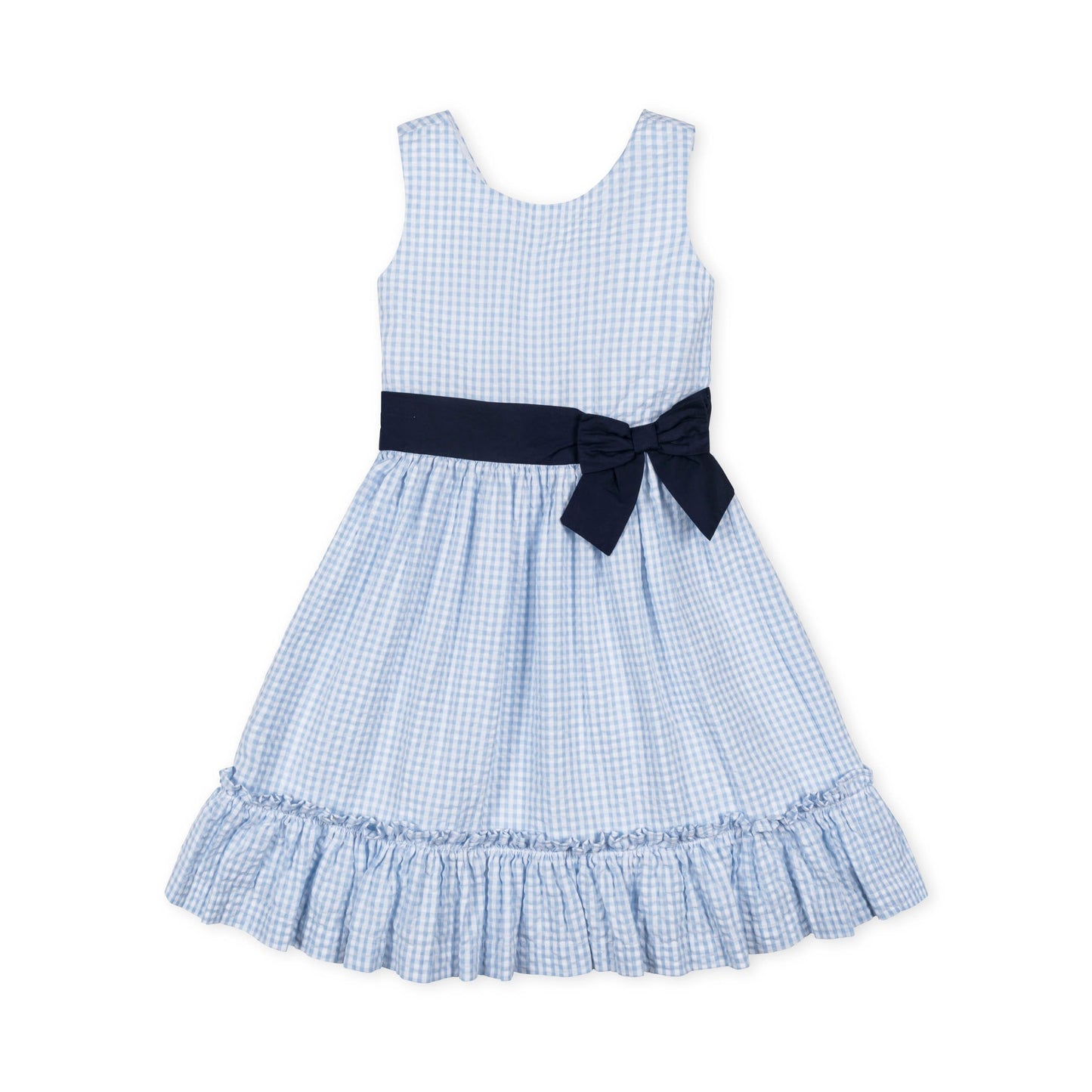 Organic Cotton Blue Cross Back Party Dress