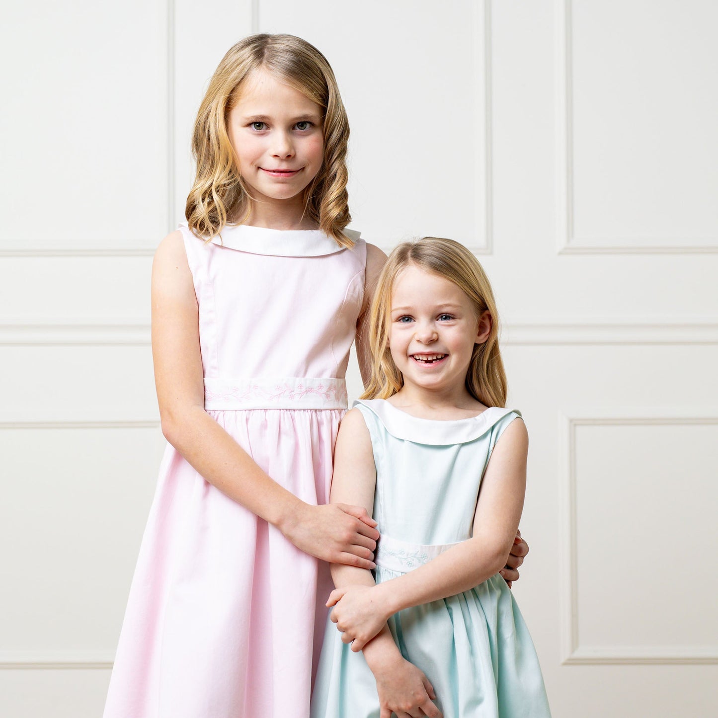 Organic Cotton Blue & White Sateen Party Dress