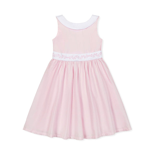 Organic Cotton Pink/White Sateen Party Dress