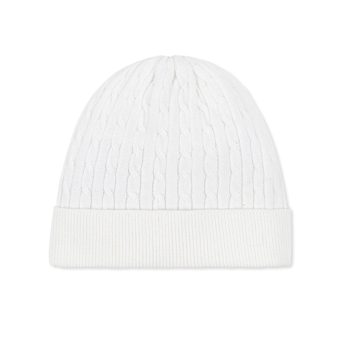Organic Cotton White Knit Sweater Beanie and Bootie Set