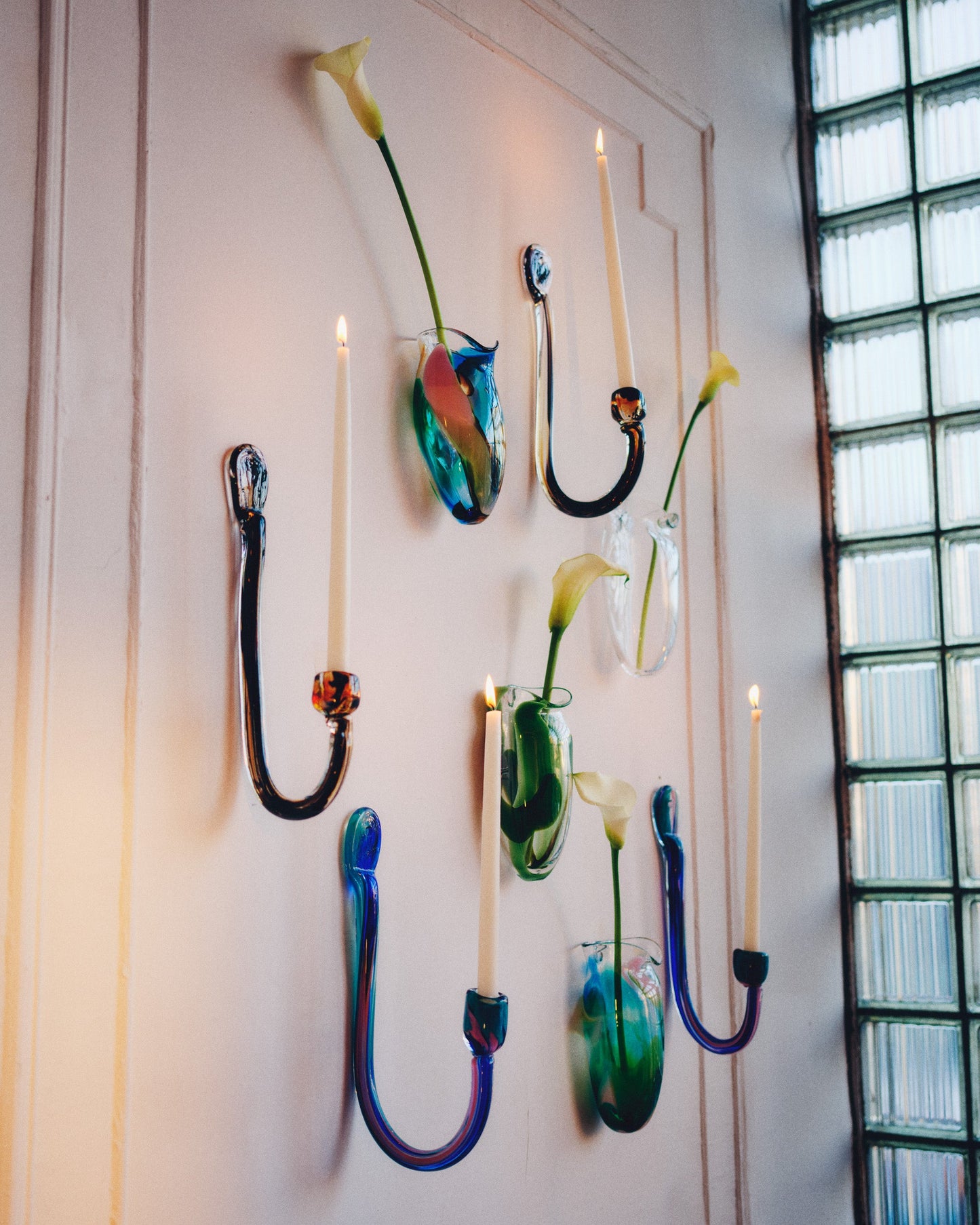 wall candle holder in fume