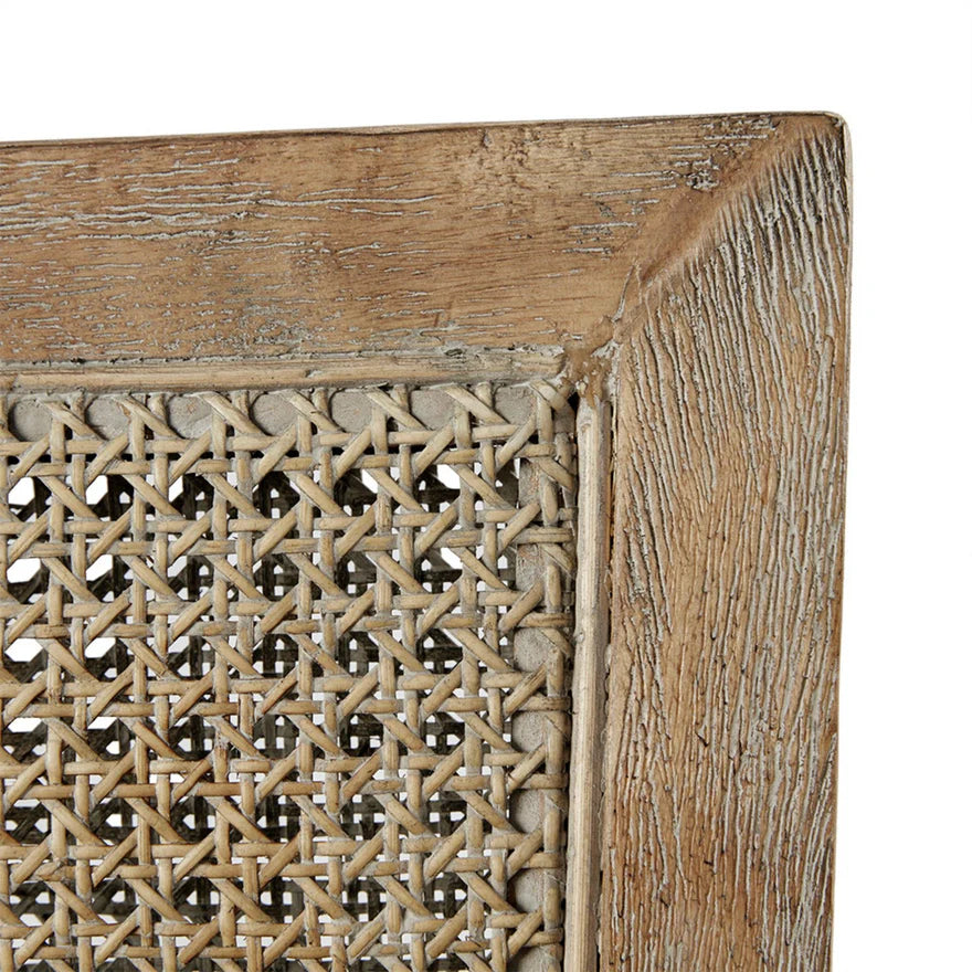 The Ashbourne Reclaimed Oak Cane Accent Chair