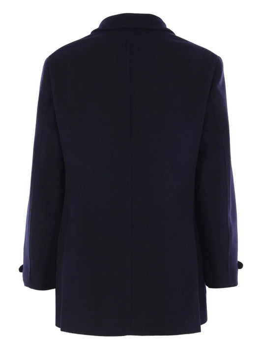 Brunello Cucinelli Men Double-Breasted Wool Coat