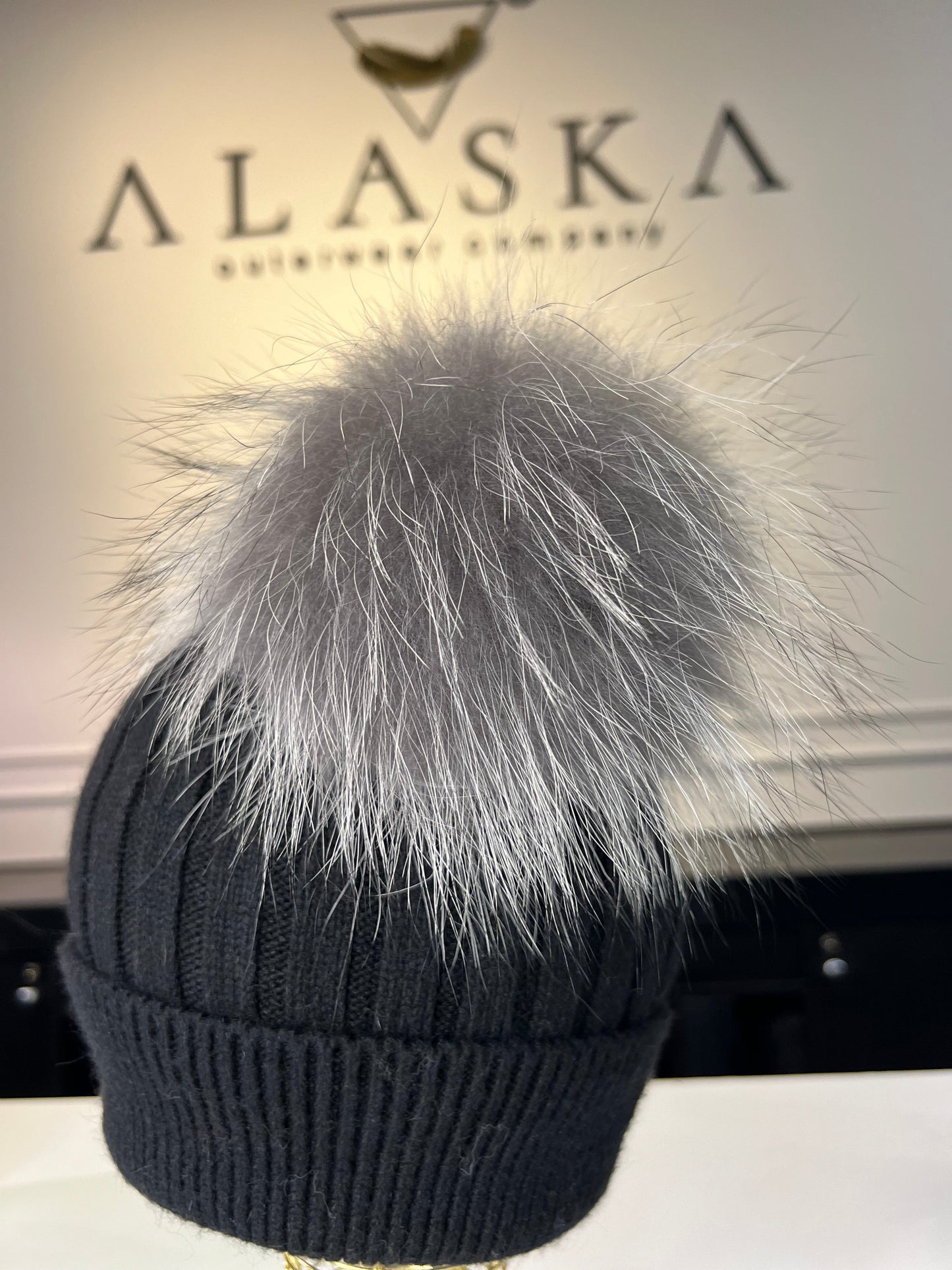Two Fur Poms Hat Adult | Kids