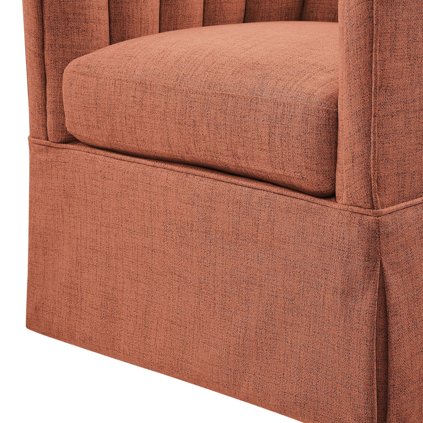 The Ashbourne Skirted Swivel Accent Chair
