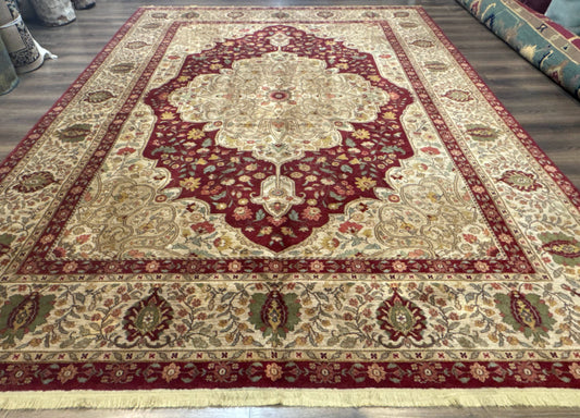 Karastan Rug 8.8 x 12, Antique Legends Royal Tabriz, Wool Pile, Vintage, Rare Design