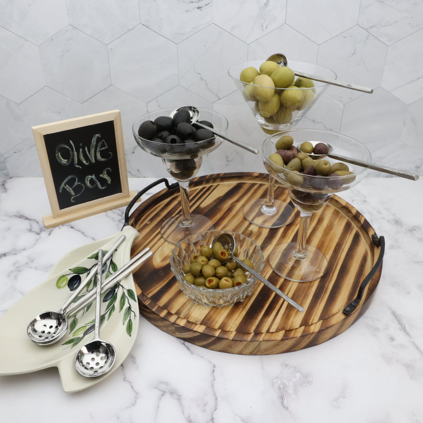 Jason Forged Olive Spoons — Set of Four