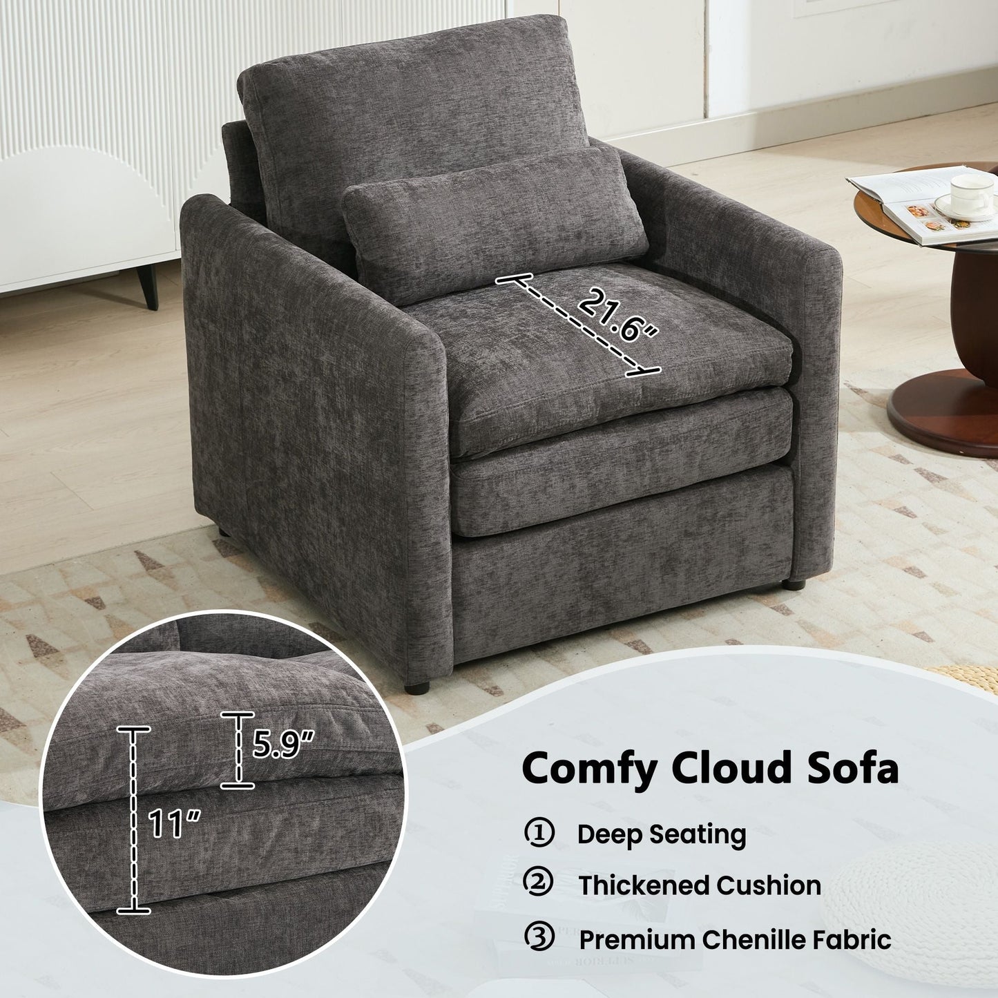 Cloud Sofa Set Couch For Living Room