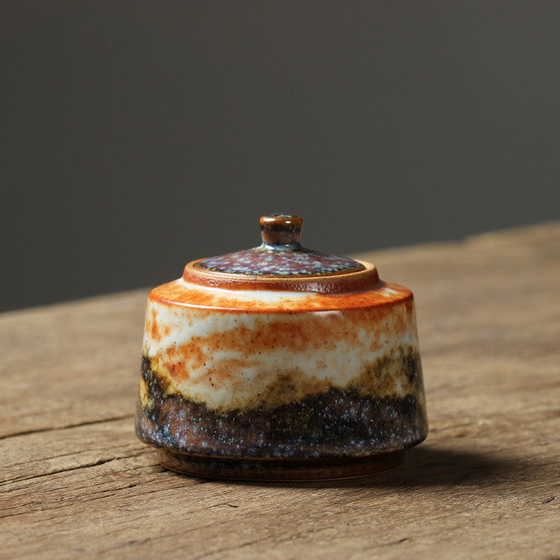 Mu Tao Japanese Shino Yaki Tea Storage High Quality