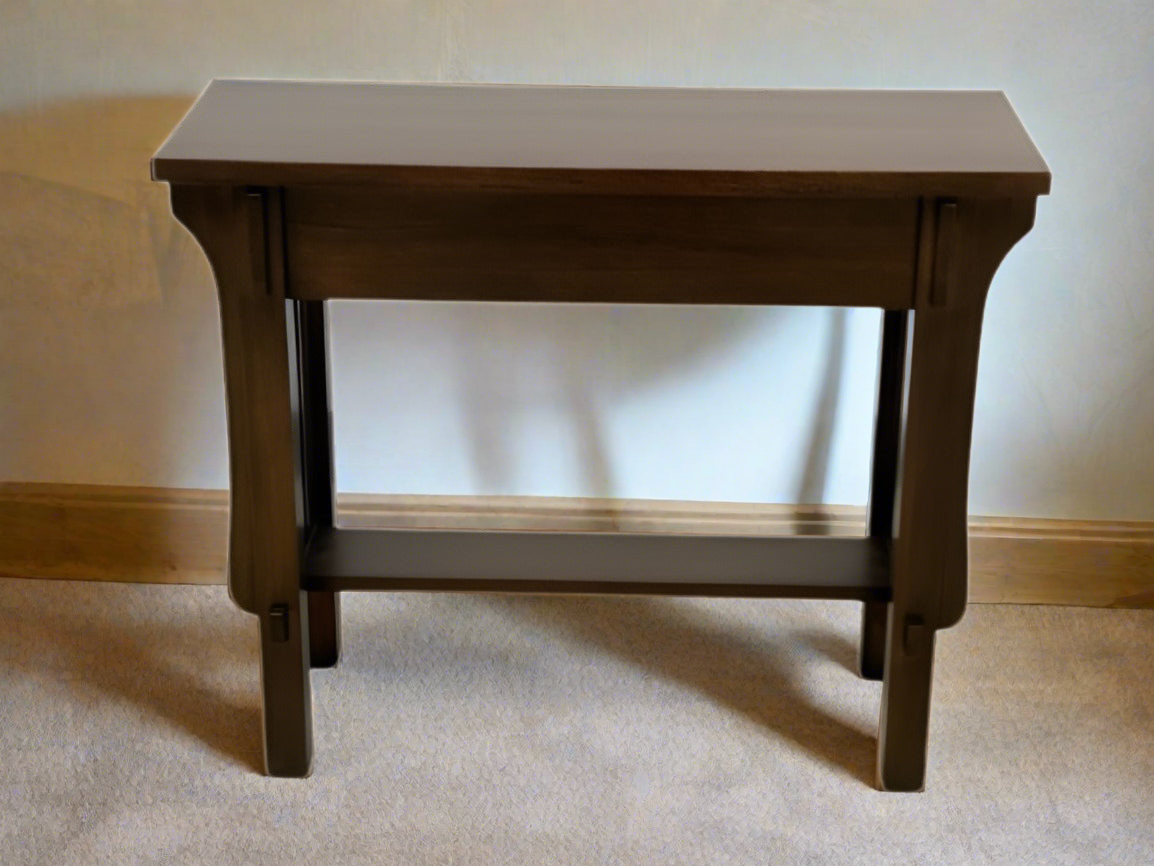 The Heritage Crofter Console Table — Quarter-Sawn Oak