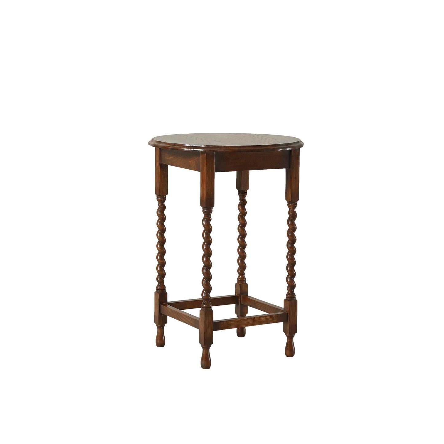 Heritage Barley Twist Solid Oak Side Table