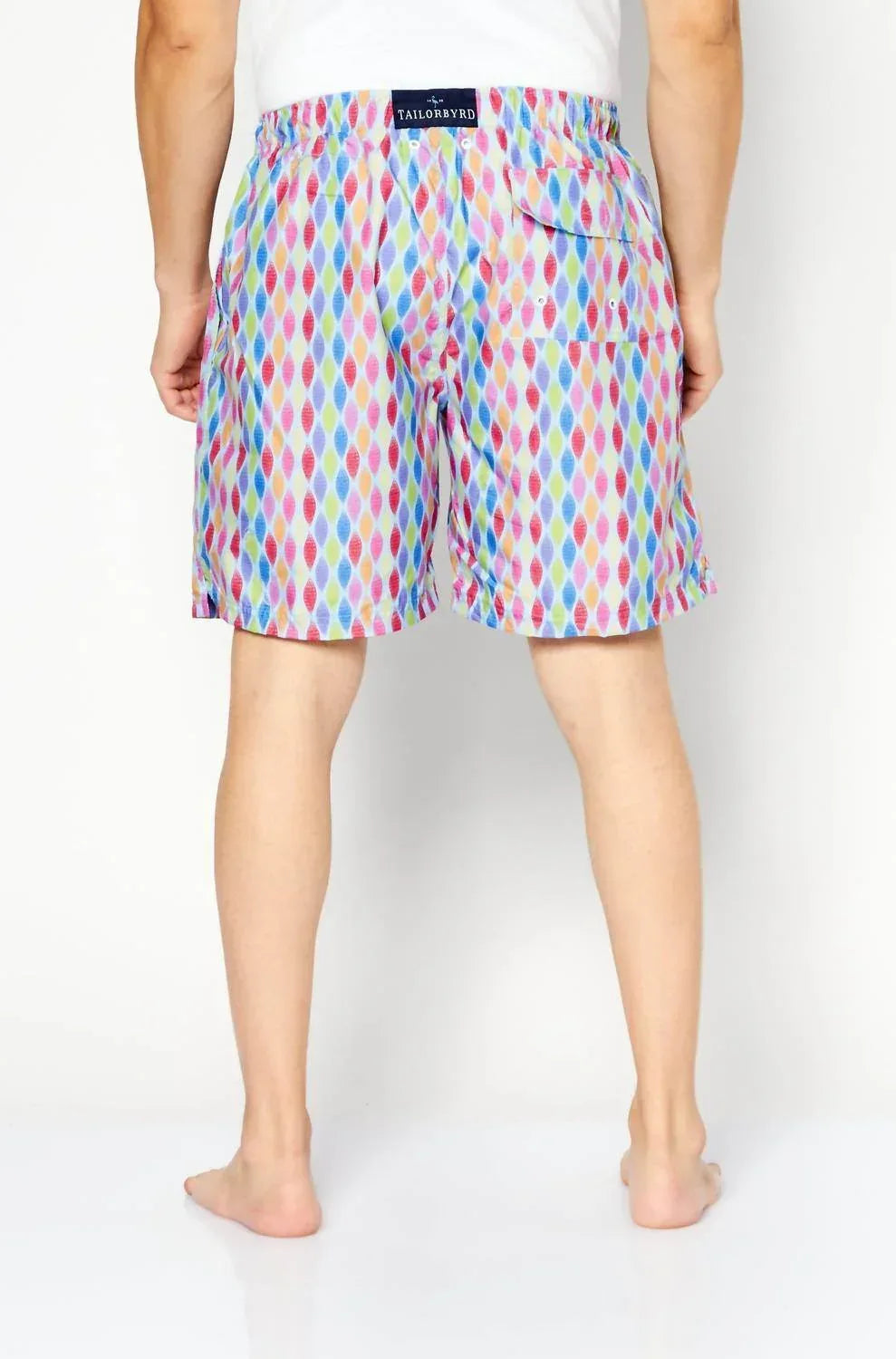 Abstract Print Swim Trunks