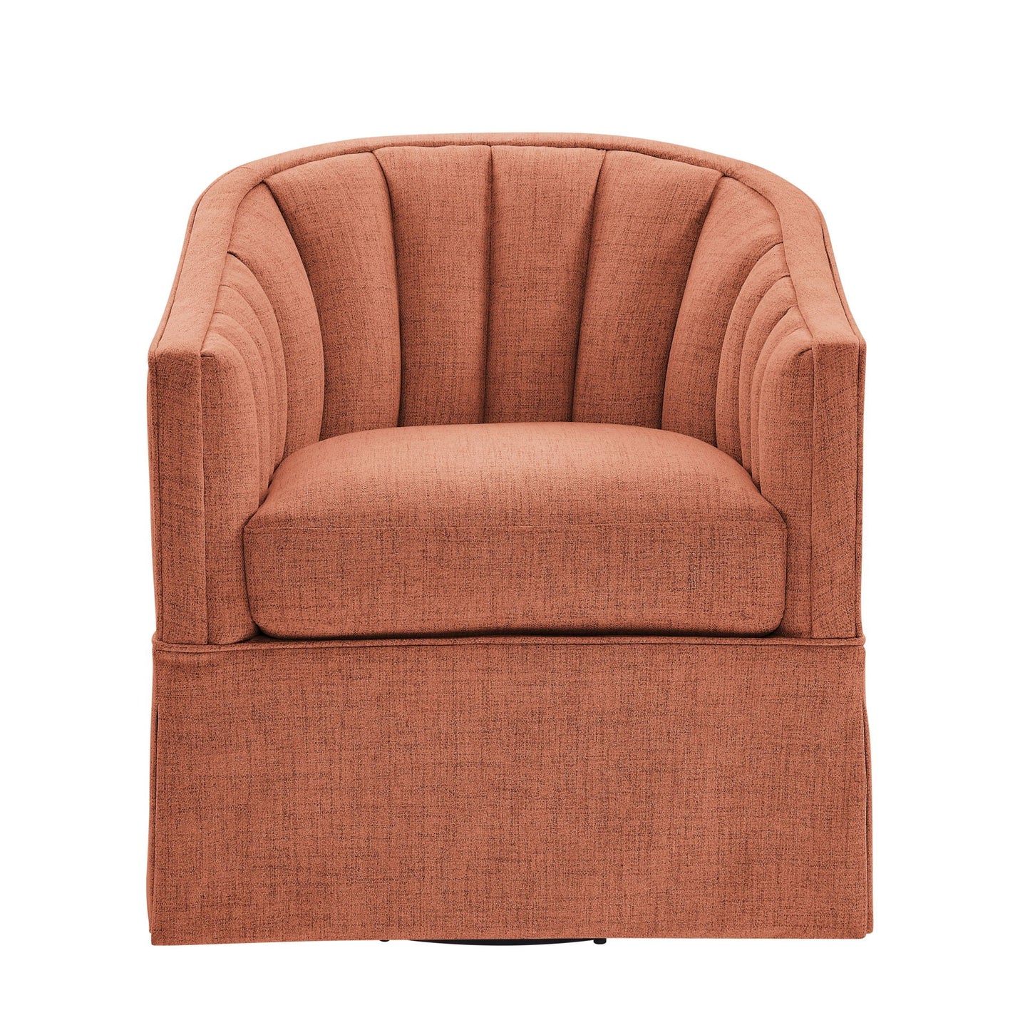 The Ashbourne Skirted Swivel Accent Chair