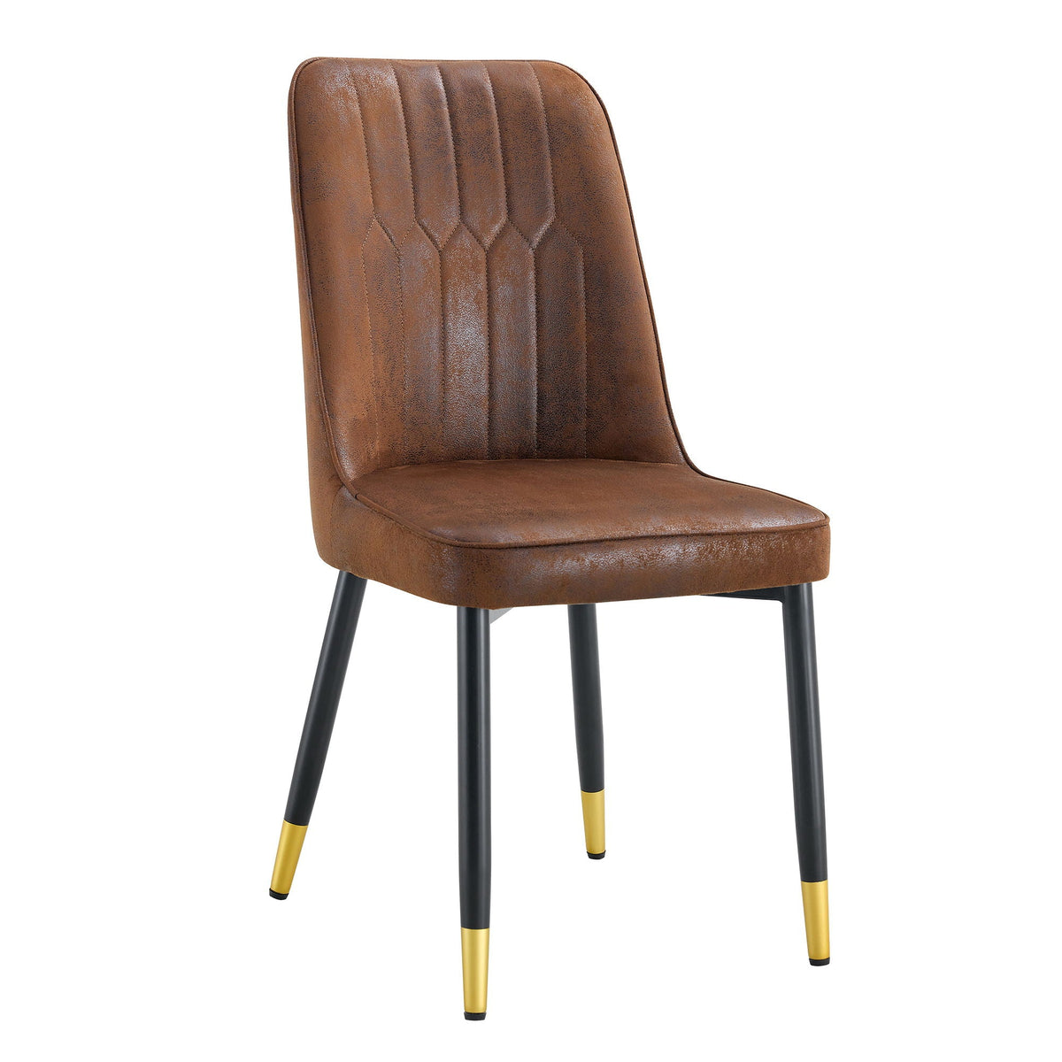 The Heritage Striped Suede Dining Chair — Set of 2