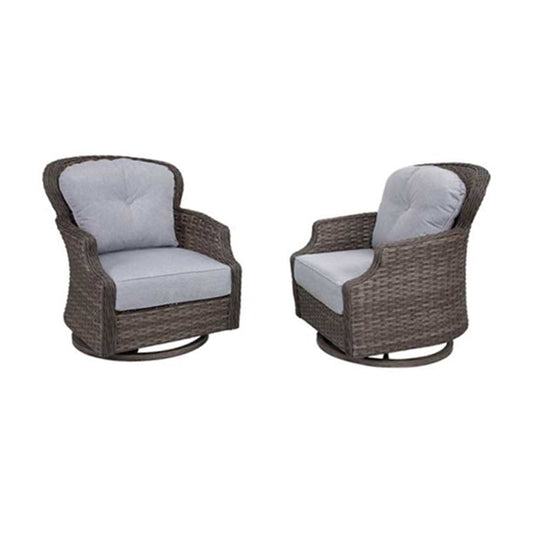 The Tenaya Wicker Swivel Rocking Chair - Set of Two