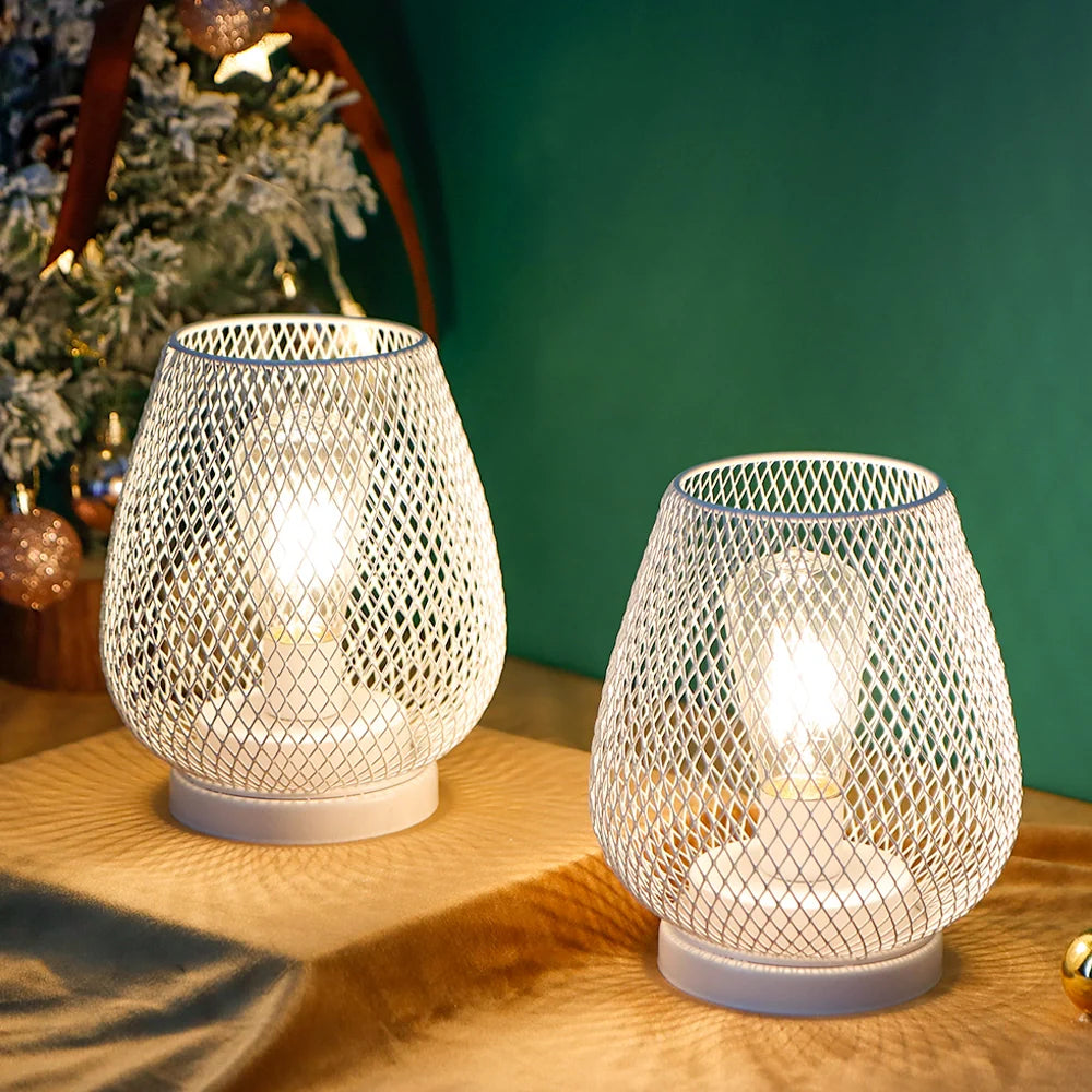 6.7" Tall Battery Powered Outdoor Table Lamp