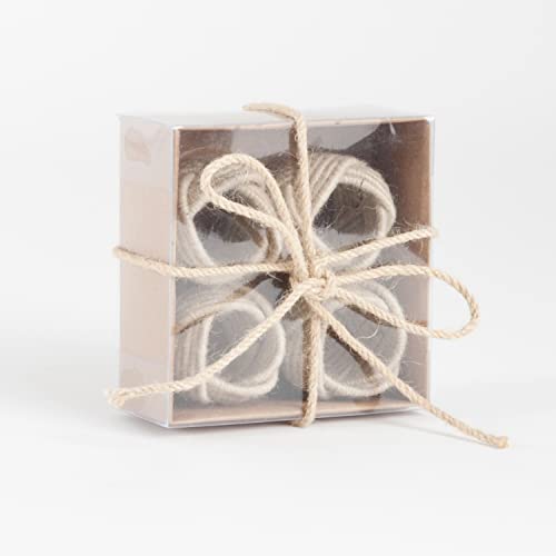 The Harbor Braided Jute Napkin Rings — Set of 4