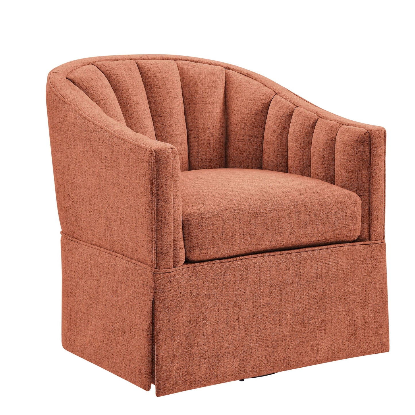 The Ashbourne Skirted Swivel Accent Chair