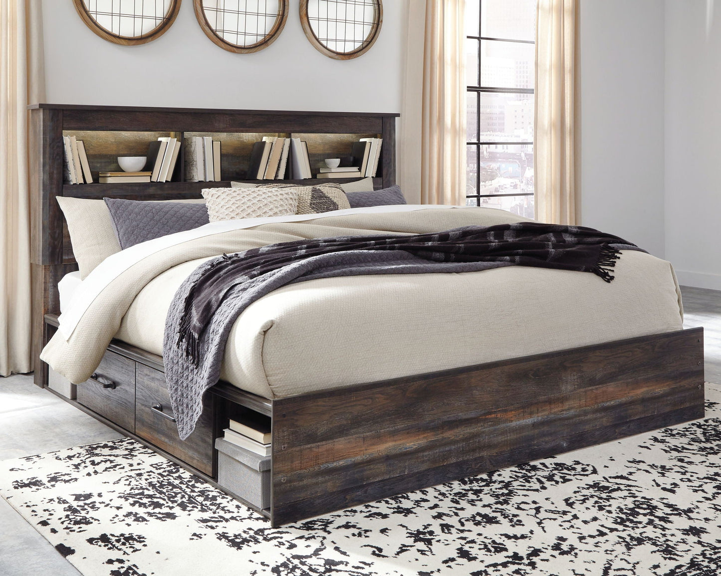 Drystan - Bookcase Bed Set