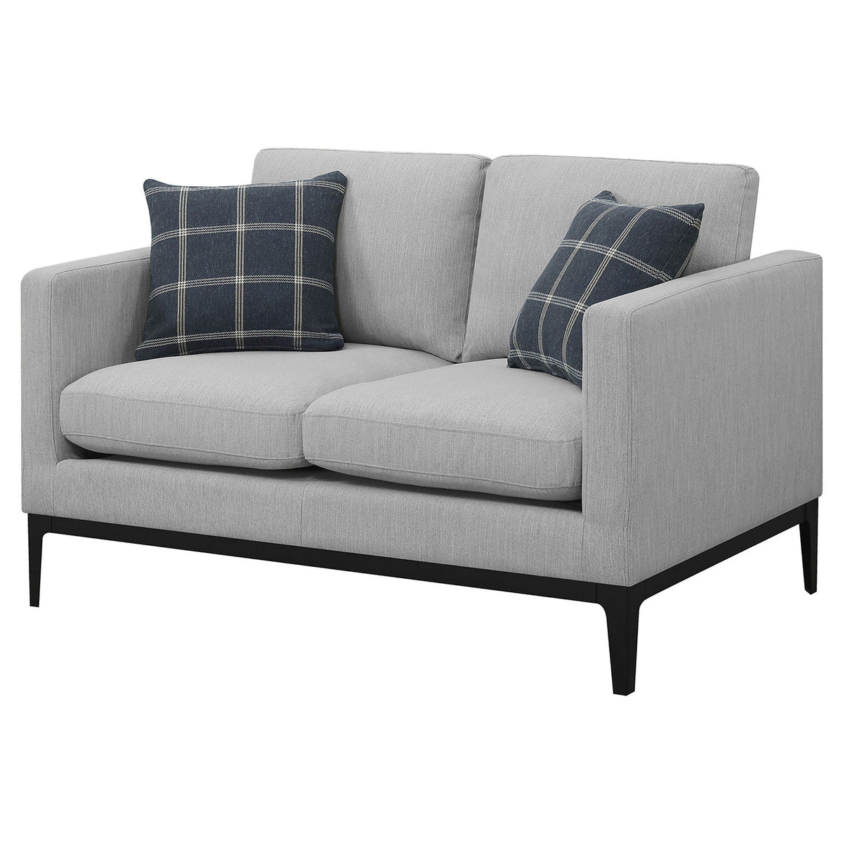 The Coastal Library Tailored Loveseat — Light Grey
