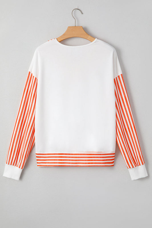 Isla Drop Shoulder Patchwork Long Sleeve Top