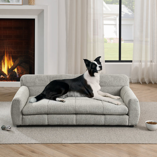 Soft and Comfortable Pet Bed for Big and Oversized Dogs - Beige