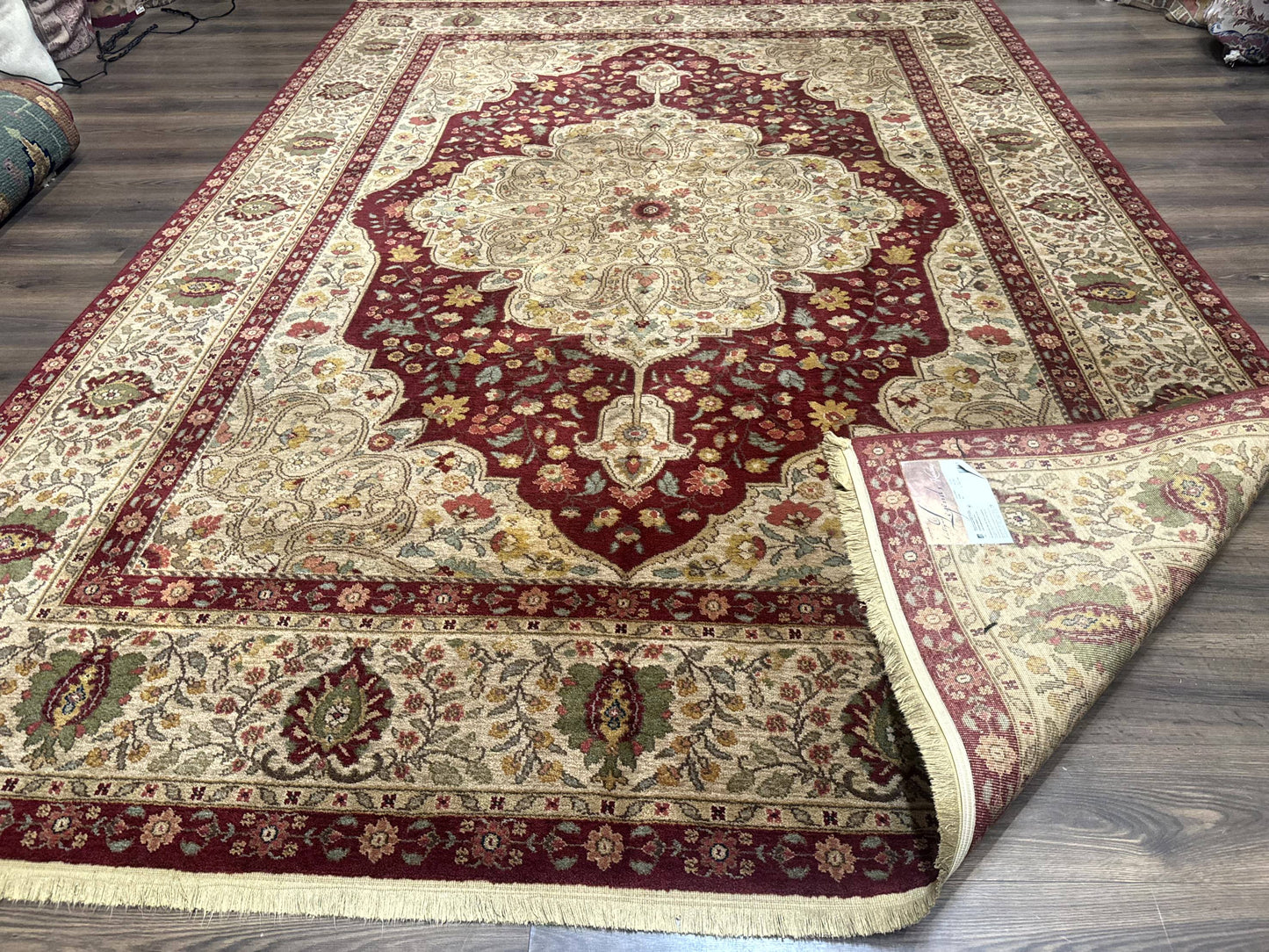 Karastan Rug 8.8 x 12, Antique Legends Royal Tabriz, Wool Pile, Vintage, Rare Design