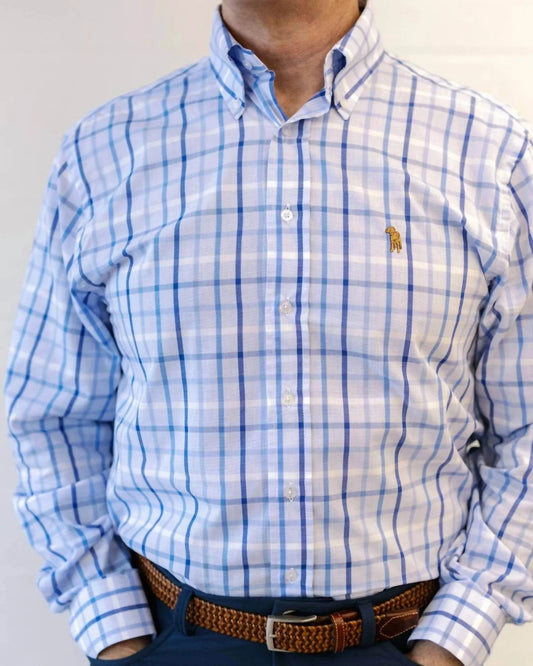 Ridge Check Button Down Shirt