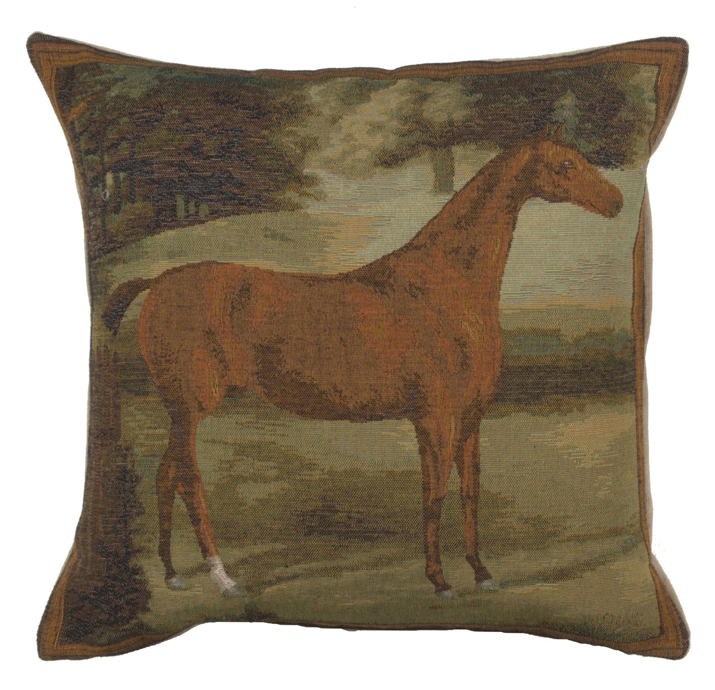 The Alezan Equestrian French Tapestry Cushion