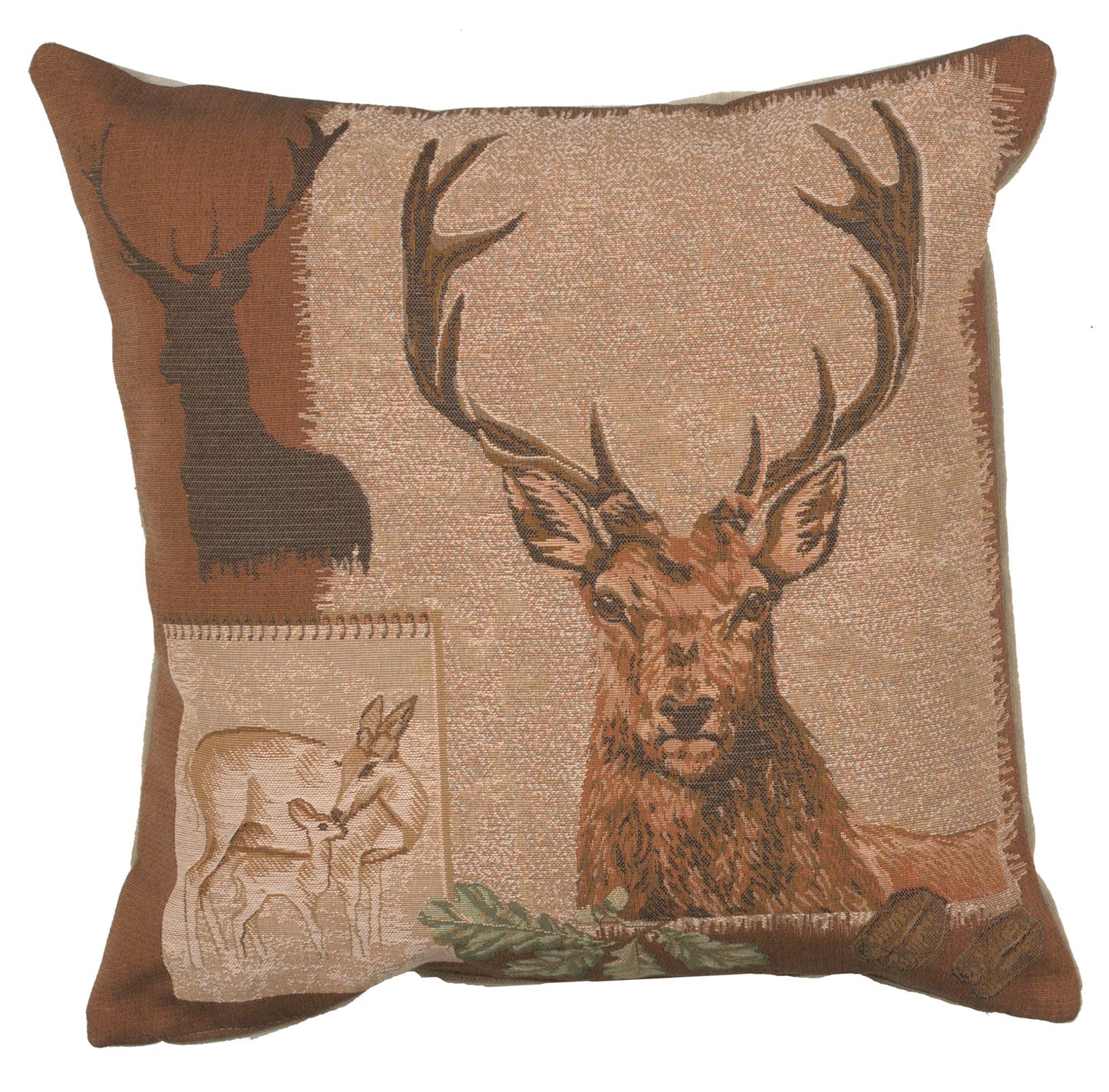 The Highland Stag French Tapestry Pillow