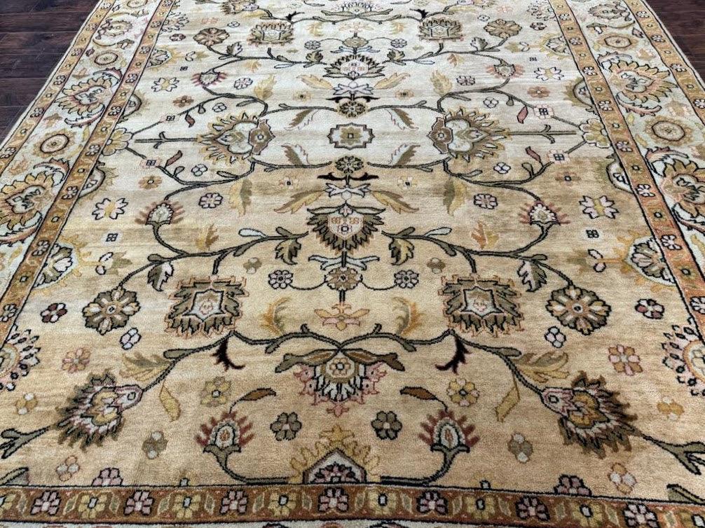 Turkish Oushak Rug 8x10, Vintage Wool Carpet