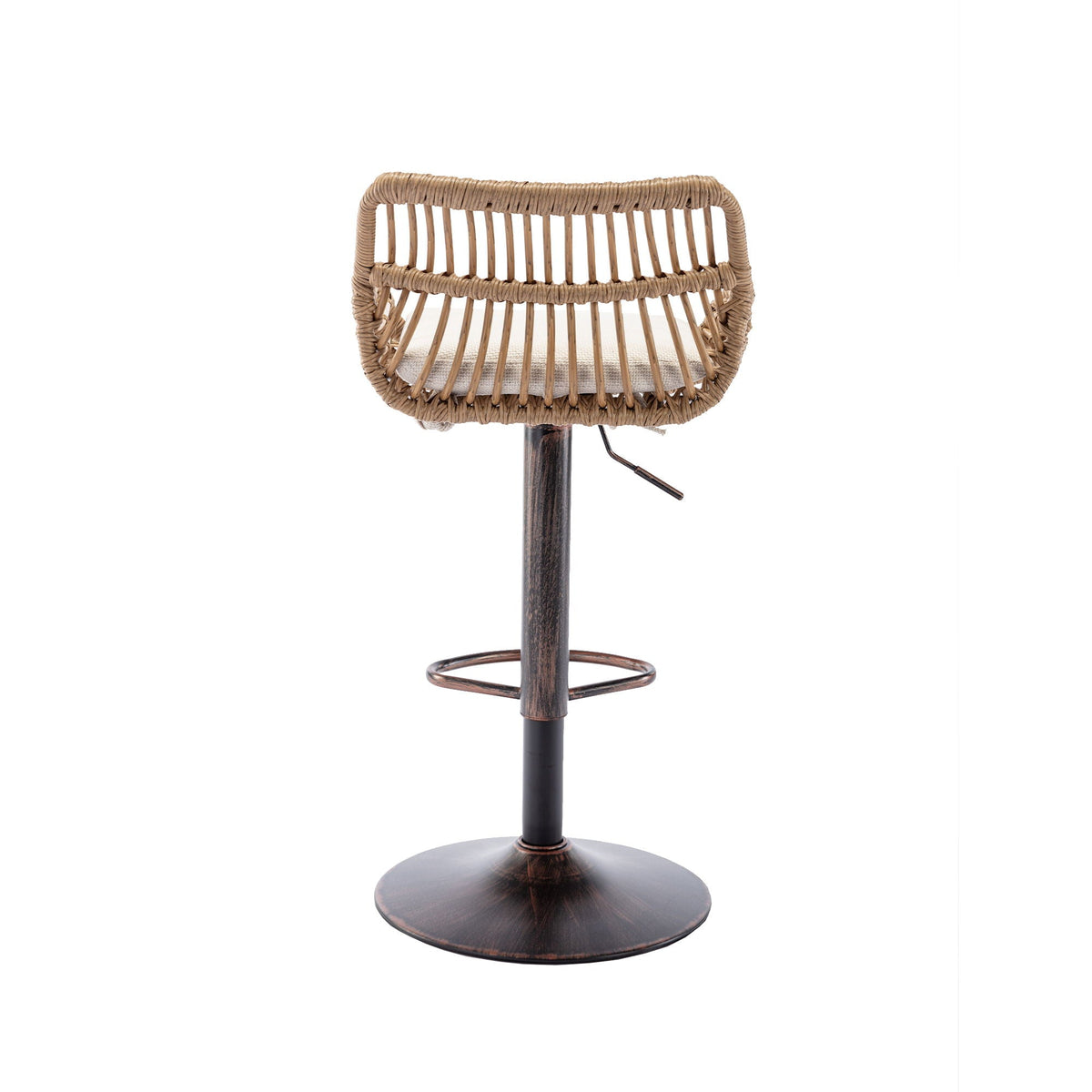 The Harbor Bar Adjustable Linen Swivel Stools — Set of 2