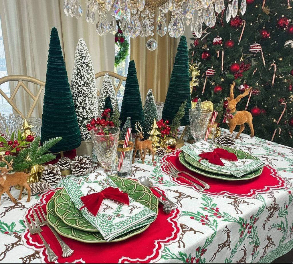 The Enchanted Christmas Reindeer - Napkin (Set of 4)